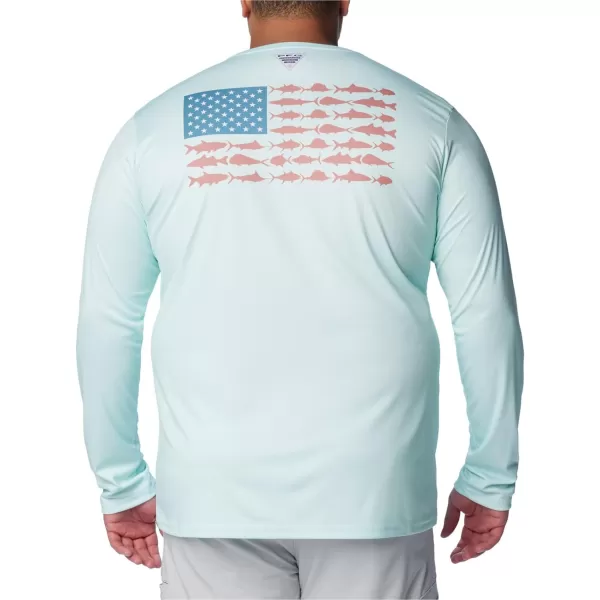 Columbia Men's PFG Terminal Tackle Fish Flag Long Sleeve Fishing Shirt