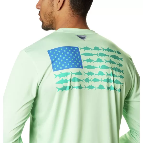 Columbia Men's PFG Terminal Tackle Fish Flag Long Sleeve Fishing Shirt