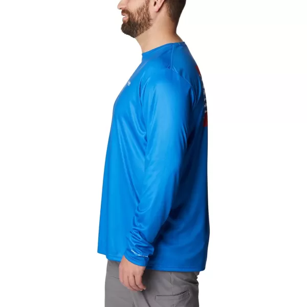Columbia Men's PFG Terminal Tackle Fish Flag Long Sleeve Fishing Shirt