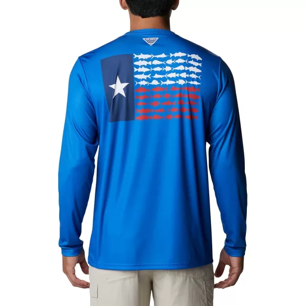 Columbia Men's PFG Terminal Tackle Fish Flag Long Sleeve Fishing Shirt