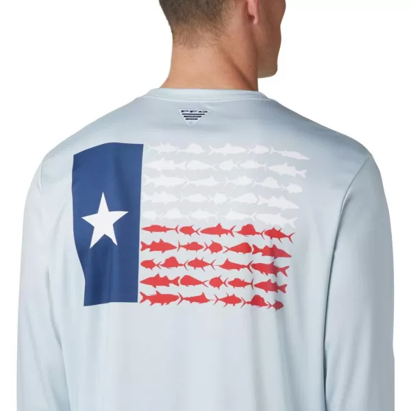 Columbia Men's PFG Terminal Tackle Fish Flag Long Sleeve Fishing Shirt