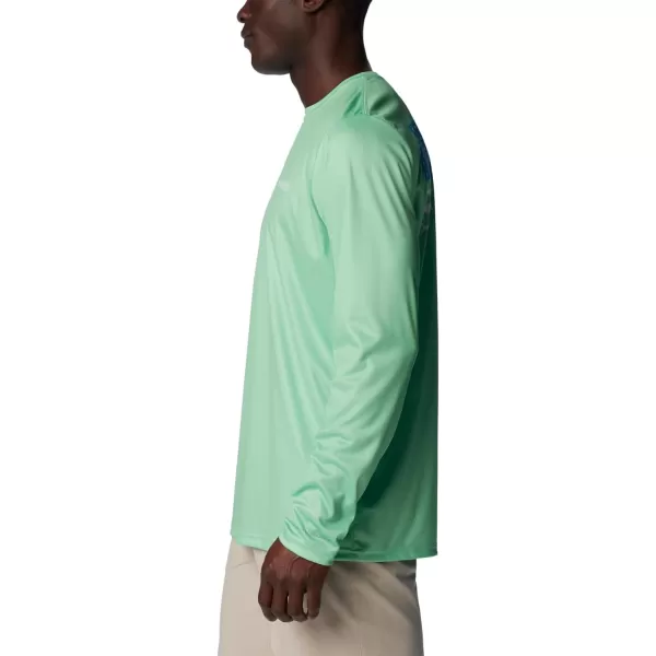 Columbia Men's PFG Terminal Tackle Fish Flag Long Sleeve Fishing Shirt