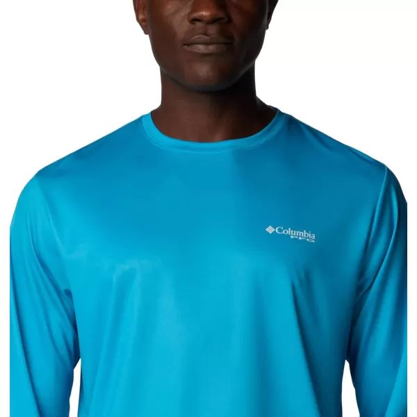 Columbia Men's PFG Terminal Tackle Fish Flag Long Sleeve Fishing Shirt
