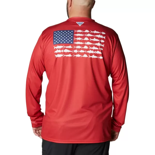 Columbia Men's PFG Terminal Tackle Fish Flag Long Sleeve Fishing Shirt