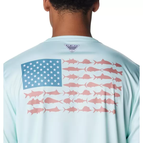 Columbia Men's PFG Terminal Tackle Fish Flag Long Sleeve Fishing Shirt