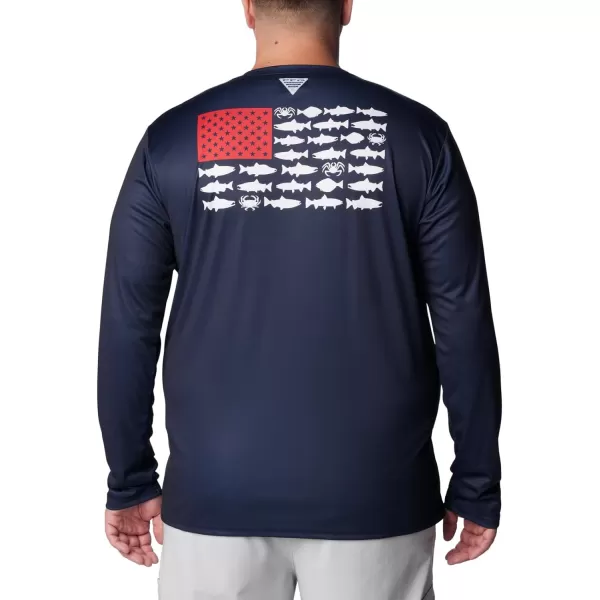 Columbia Men's PFG Terminal Tackle Fish Flag Long Sleeve Fishing Shirt