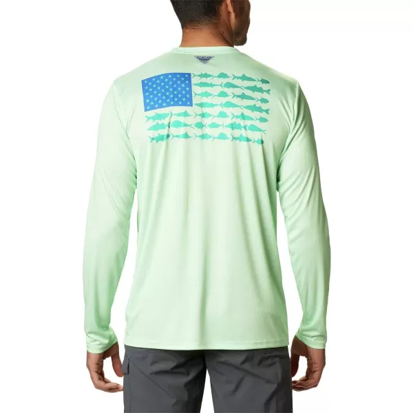 Columbia Men's PFG Terminal Tackle Fish Flag Long Sleeve Fishing Shirt