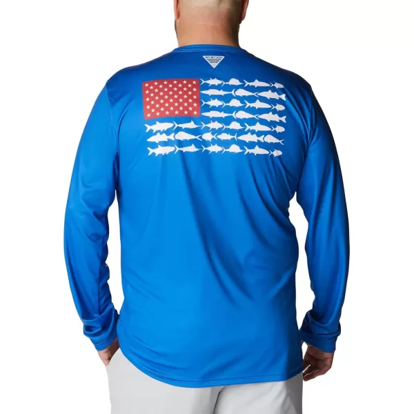 Columbia Men's PFG Terminal Tackle Fish Flag Long Sleeve Fishing Shirt