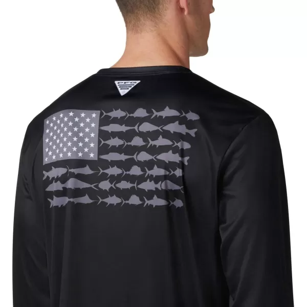 Columbia Men's PFG Terminal Tackle Fish Flag Long Sleeve Fishing Shirt