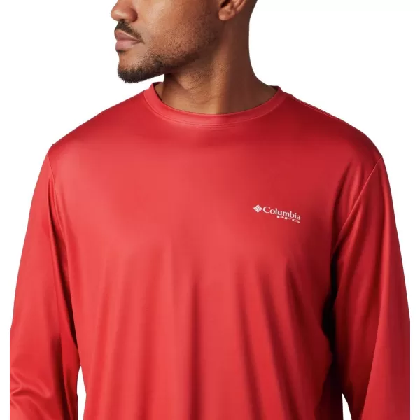 Columbia Men's PFG Terminal Tackle Fish Flag Long Sleeve Fishing Shirt