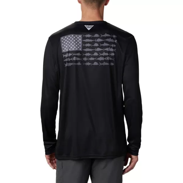 Columbia Men's PFG Terminal Tackle Fish Flag Long Sleeve Fishing Shirt