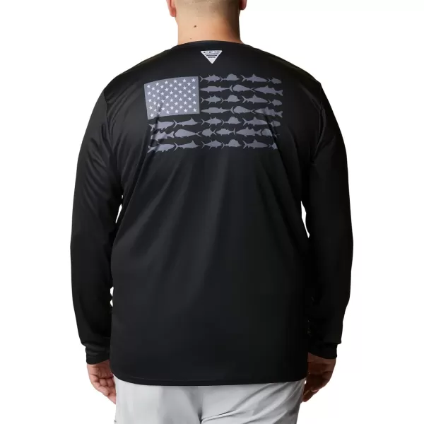 Columbia Men's PFG Terminal Tackle Fish Flag Long Sleeve Fishing Shirt