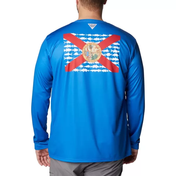 Columbia Men's PFG Terminal Tackle Fish Flag Long Sleeve Fishing Shirt