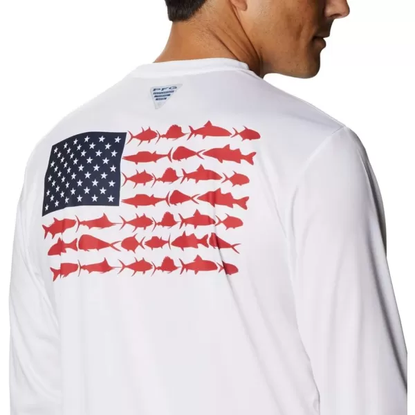 Columbia Men's PFG Terminal Tackle Fish Flag Long Sleeve Fishing Shirt