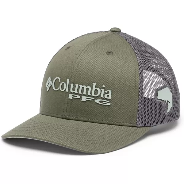 Columbia Men's PFG Fish Flag Mesh Ball Cap-High