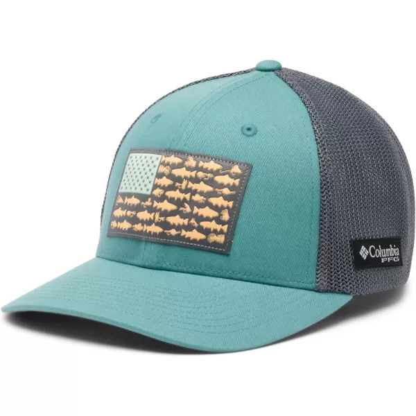 Columbia Men's PFG Fish Flag Mesh Ball Cap-High