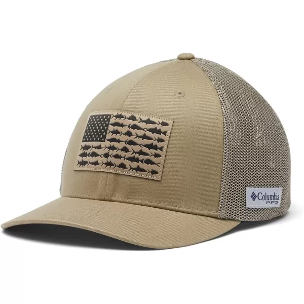 Columbia Men's PFG Fish Flag Mesh Ball Cap-High