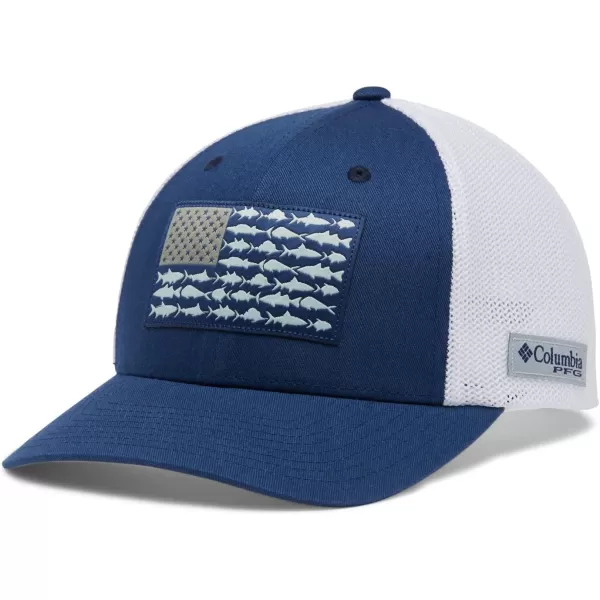 Columbia Men's PFG Fish Flag Mesh Ball Cap-High