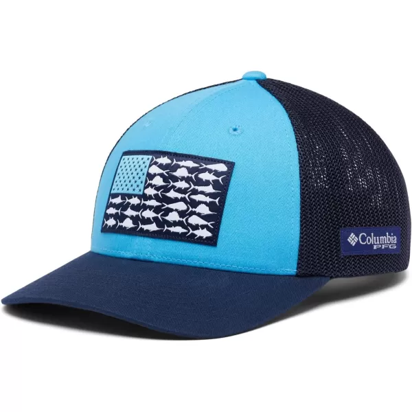Columbia Men's PFG Fish Flag Mesh Ball Cap-High