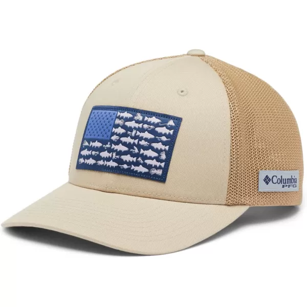 Columbia Men's PFG Fish Flag Mesh Ball Cap-High