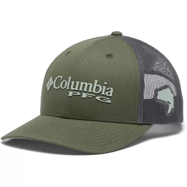 Columbia Men's PFG Fish Flag Mesh Ball Cap-High