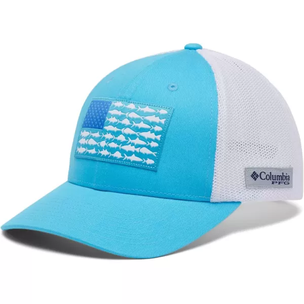 Columbia Men's PFG Fish Flag Mesh Ball Cap-High