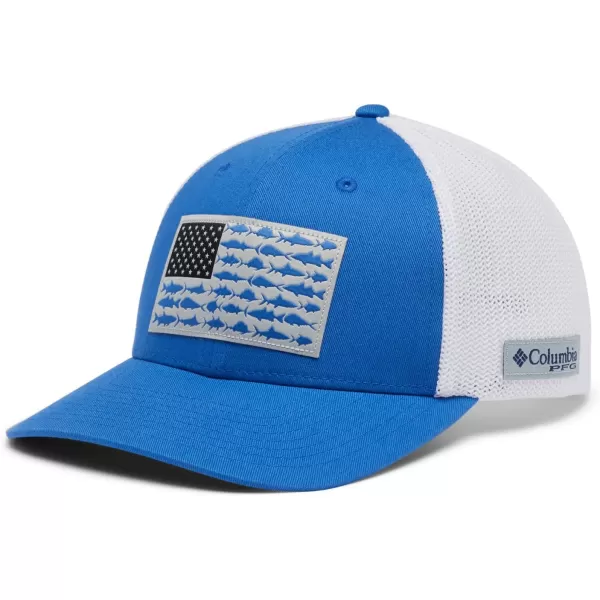 Columbia Men's PFG Fish Flag Mesh Ball Cap-High