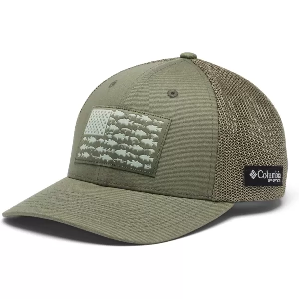 Columbia Men's PFG Fish Flag Mesh Ball Cap-High