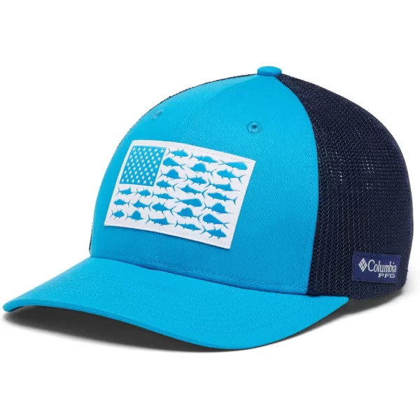 Columbia Men's PFG Fish Flag Mesh Ball Cap-High