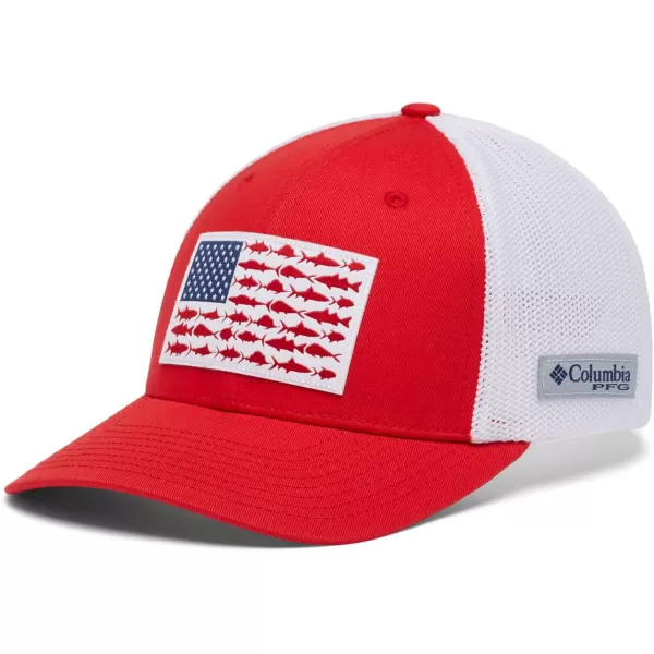 Columbia Men's PFG Fish Flag Mesh Ball Cap-High