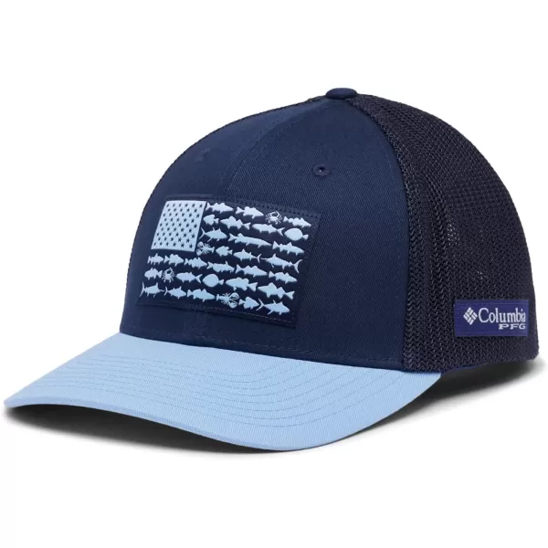 Columbia Men's PFG Fish Flag Mesh Ball Cap-High