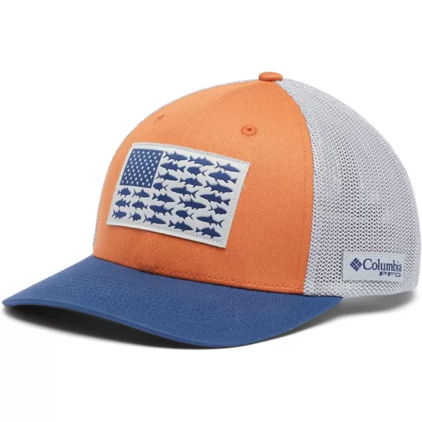 Columbia Men's PFG Fish Flag Mesh Ball Cap-High