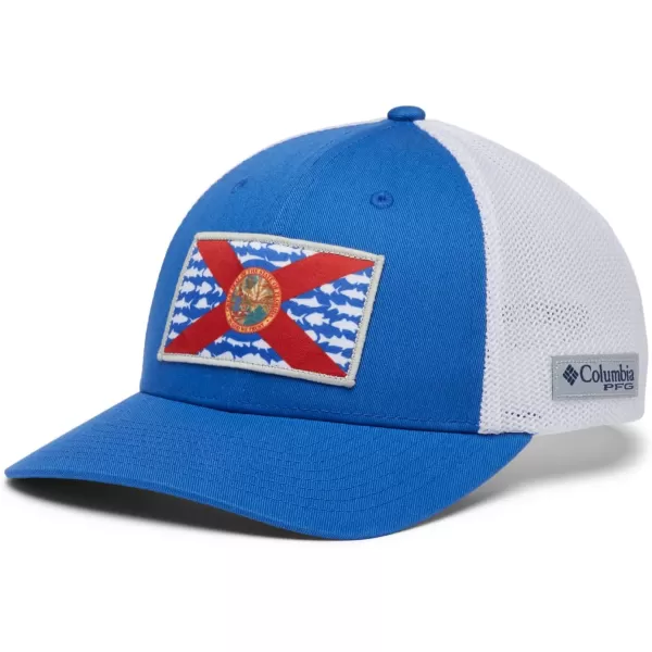 Columbia Men's PFG Fish Flag Mesh Ball Cap-High