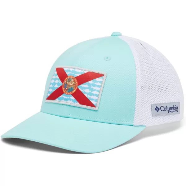 Columbia Men's PFG Fish Flag Mesh Ball Cap-High