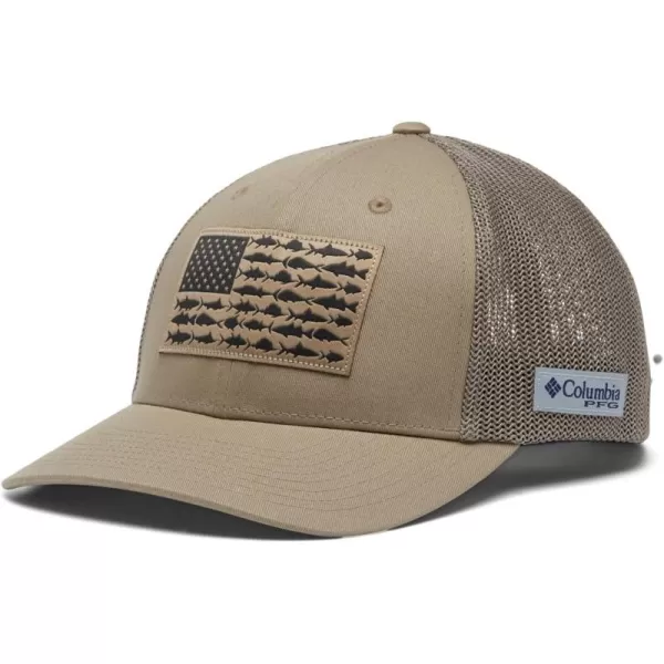 Columbia Men's PFG Fish Flag Mesh Ball Cap-High