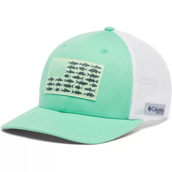 Columbia Men's PFG Fish Flag Mesh Ball Cap-High