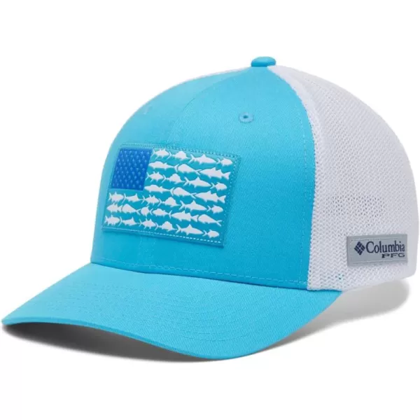 Columbia Men's PFG Fish Flag Mesh Ball Cap-High