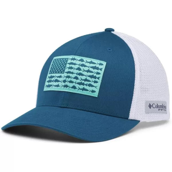 Columbia Men's PFG Fish Flag Mesh Ball Cap-High