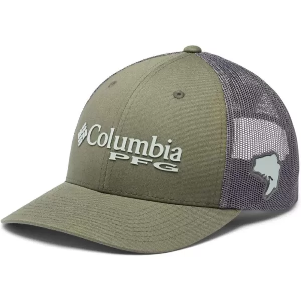 Columbia Men's PFG Fish Flag Mesh Ball Cap-High