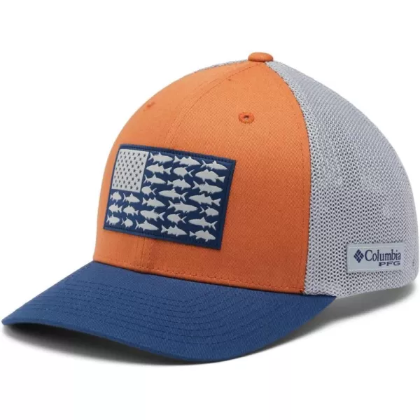 Columbia Men's PFG Fish Flag Mesh Ball Cap-High