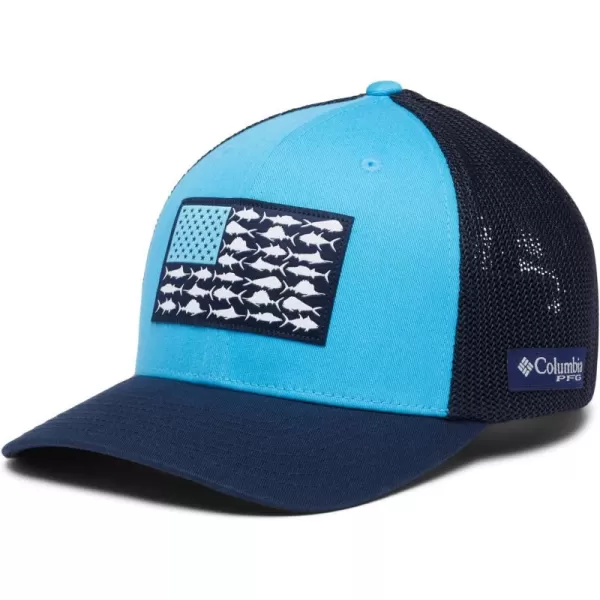 Columbia Men's PFG Fish Flag Mesh Ball Cap-High