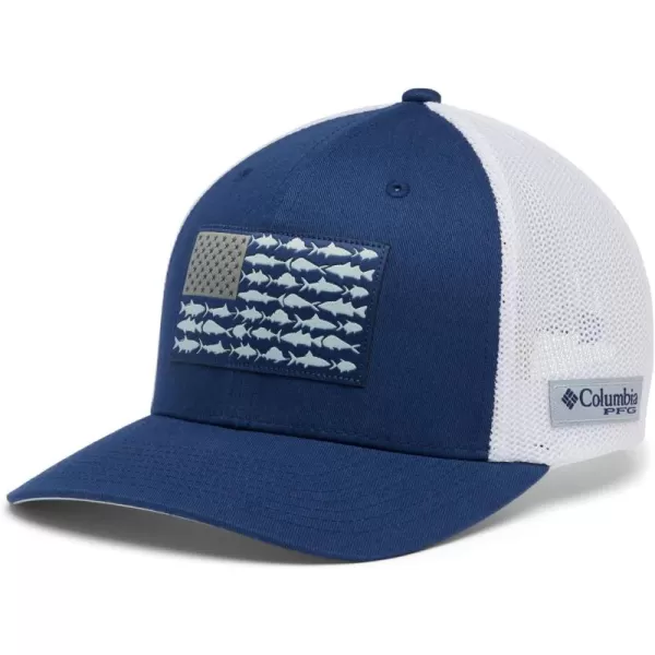Columbia Men's PFG Fish Flag Mesh Ball Cap-High