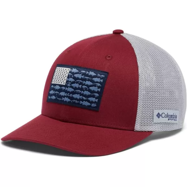 Columbia Men's PFG Fish Flag Mesh Ball Cap-High
