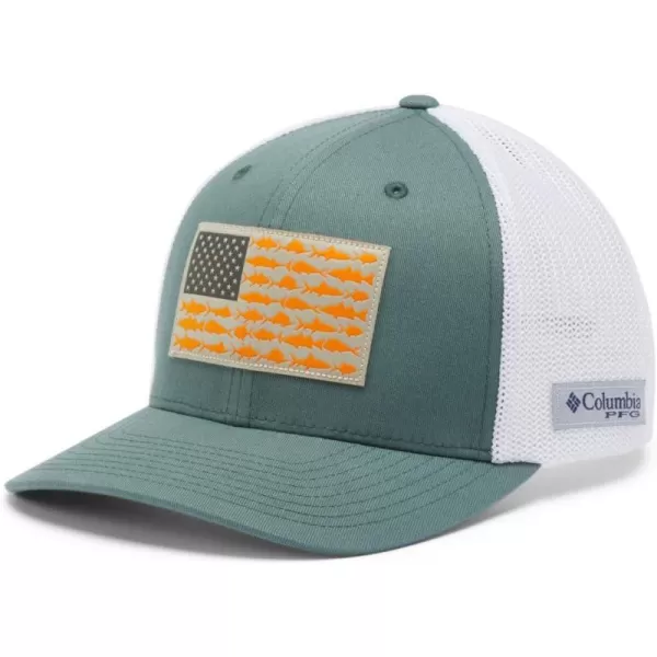 Columbia Men's PFG Fish Flag Mesh Ball Cap-High