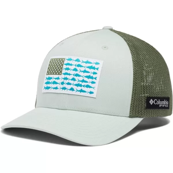 Columbia Men's PFG Fish Flag Mesh Ball Cap-High