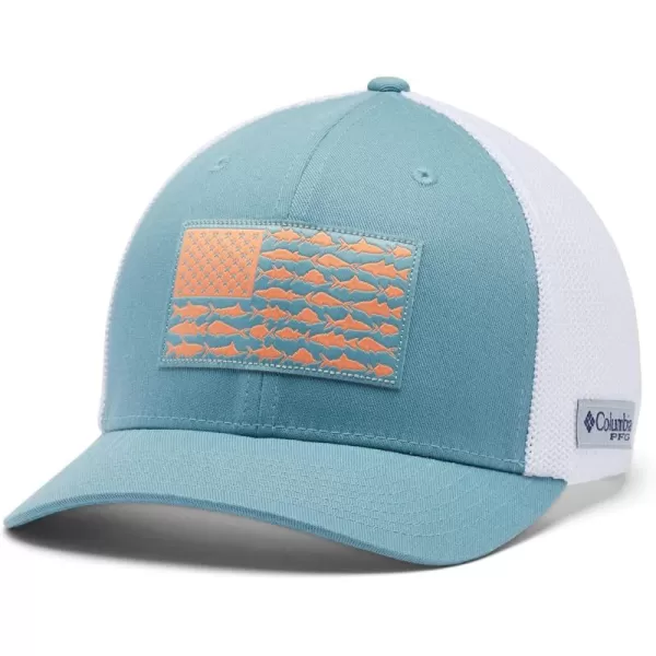 Columbia Men's PFG Fish Flag Mesh Ball Cap-High