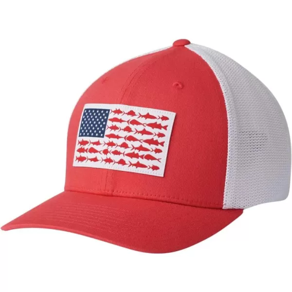 Columbia Men's PFG Fish Flag Mesh Ball Cap-High