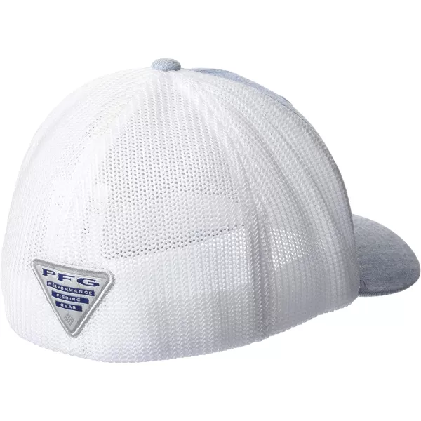 Columbia PFG Leather Fish Flag Mesh Ball Cap