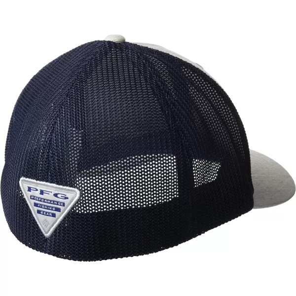 Columbia PFG Leather Fish Flag Mesh Ball Cap