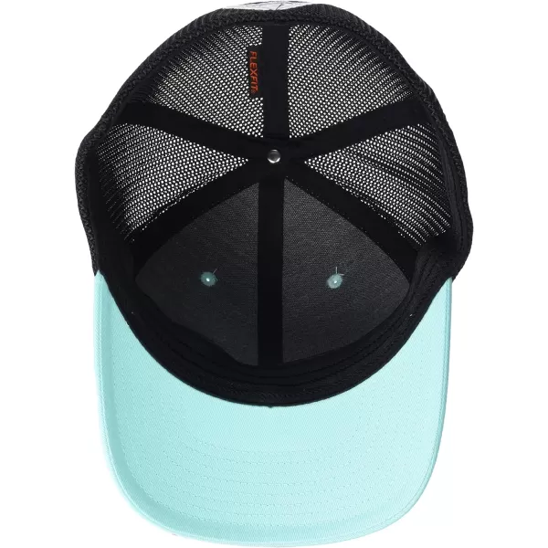 Columbia PFG Leather Fish Flag Mesh Ball Cap